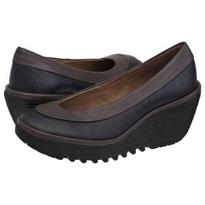 Fly London Yoko Leather Wedge Shoes - Women’s